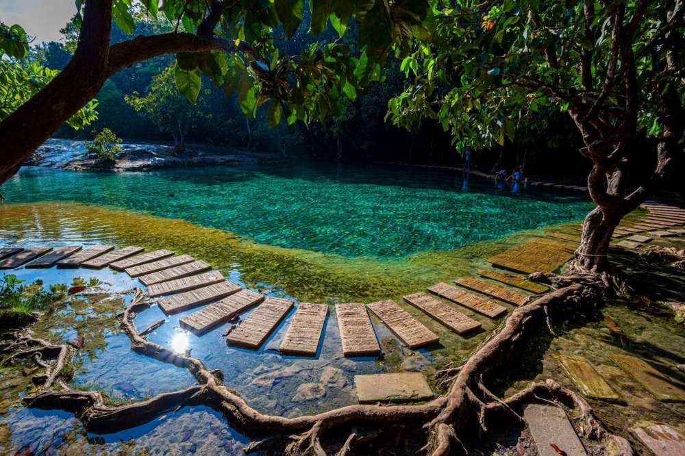 Vallée de la piscine Émeraude (Emerald Pool), Krabi